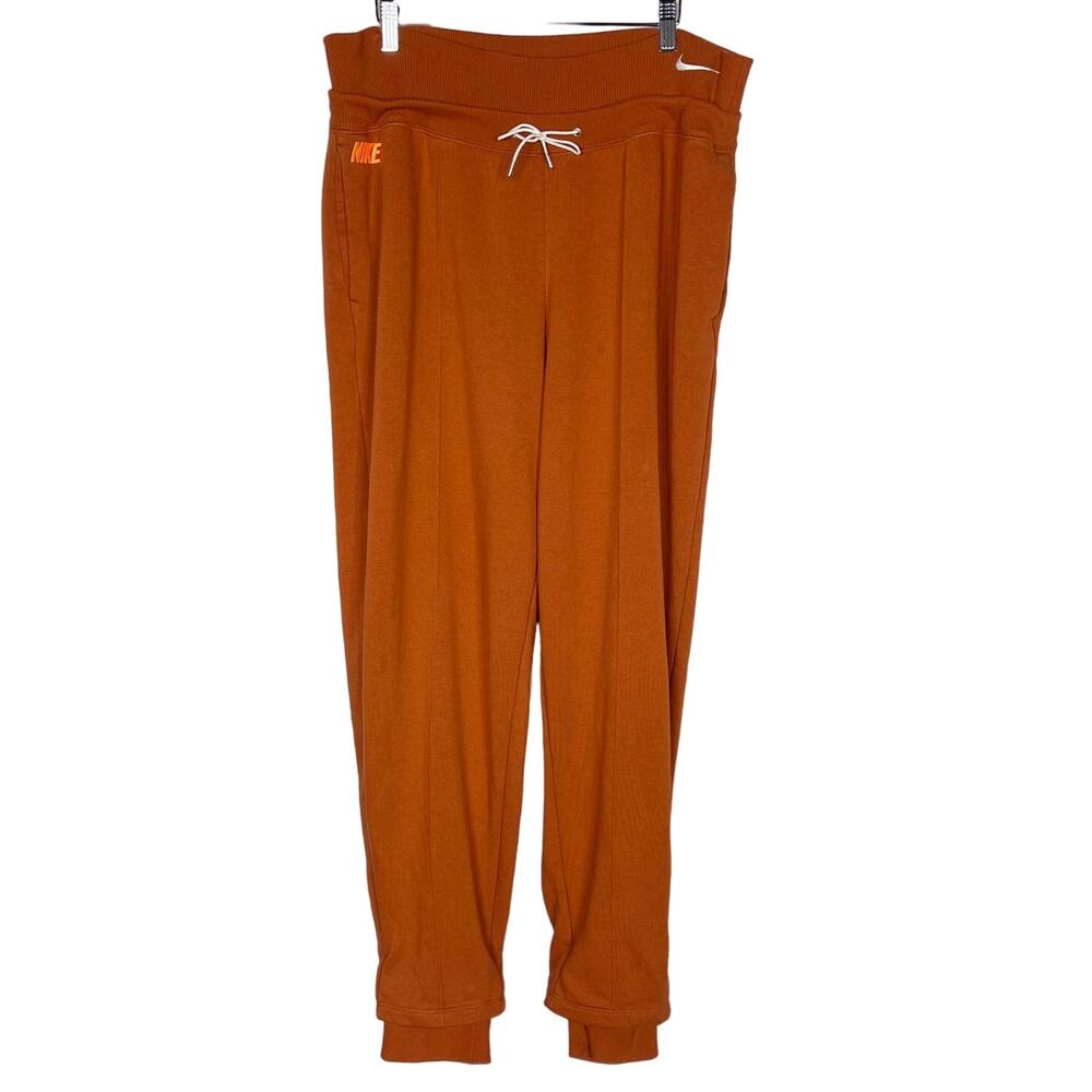 Nike Womens XL Burnt Sunrise Orange Icon Clash Fleece Jogger Pants Casual Lounge